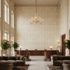 BFC-3688.16.0 | Kravet - Hotel Lobby Visualization (AI-generated, may not be to scale. Verify pattern scale with product specifications.)