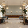 BFC-3692.15.0 | Kravet - Hotel Lobby Visualization (AI-generated, may not be to scale. Verify pattern scale with product specifications.)