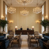 BFC-3701.4.0 | Kravet - Hotel Lobby Visualization (AI-generated, may not be to scale. Verify pattern scale with product specifications.)