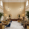 BFC-3704.4.0 | Kravet - Hotel Lobby Visualization (AI-generated, may not be to scale. Verify pattern scale with product specifications.)