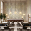 BFC-3708.353.0 | Kravet - Hotel Lobby Visualization (AI-generated, may not be to scale. Verify pattern scale with product specifications.)