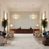 BFC-3708.523.0 | Kravet - Hotel Lobby Visualization (AI-generated, may not be to scale. Verify pattern scale with product specifications.)