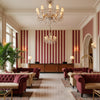 BFC-3709.19.0 | Kravet - Hotel Lobby Visualization (AI-generated, may not be to scale. Verify pattern scale with product specifications.)