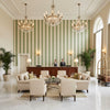 BFC-3709.3.0 | Kravet - Hotel Lobby Visualization (AI-generated, may not be to scale. Verify pattern scale with product specifications.)