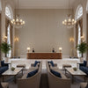 BFC-3712.1311.0 | Kravet - Hotel Lobby Visualization (AI-generated, may not be to scale. Verify pattern scale with product specifications.)