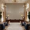 BFC-3712.54.0 | Kravet - Hotel Lobby Visualization (AI-generated, may not be to scale. Verify pattern scale with product specifications.)