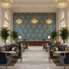 BP10829.1.0 | Kravet - Hotel Lobby Visualization (AI-generated, may not be to scale. Verify pattern scale with product specifications.)