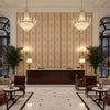 BP10831.1.0 | Kravet - Hotel Lobby Visualization (AI-generated, may not be to scale. Verify pattern scale with product specifications.)