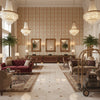 BP10831.5.0 | Kravet - Hotel Lobby Visualization (AI-generated, may not be to scale. Verify pattern scale with product specifications.)