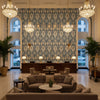 BP10853.1.0 | Kravet - Hotel Lobby Visualization (AI-generated, may not be to scale. Verify pattern scale with product specifications.)