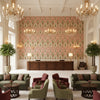 BP10853.4.0 | Kravet - Hotel Lobby Visualization (AI-generated, may not be to scale. Verify pattern scale with product specifications.)
