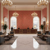 BP10930.1.0 | Kravet - Hotel Lobby Visualization (AI-generated, may not be to scale. Verify pattern scale with product specifications.)