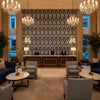 BP10939.1.0 | Kravet - Hotel Lobby Visualization (AI-generated, may not be to scale. Verify pattern scale with product specifications.)