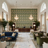 BP10939.2.0 | Kravet - Hotel Lobby Visualization (AI-generated, may not be to scale. Verify pattern scale with product specifications.)
