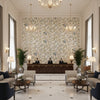 BP10948.1.0 | Kravet - Hotel Lobby Visualization (AI-generated, may not be to scale. Verify pattern scale with product specifications.)