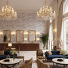 BP10950.1.0 | Kravet - Hotel Lobby Visualization (AI-generated, may not be to scale. Verify pattern scale with product specifications.)