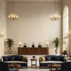 BP11001.7.0 | Kravet - Hotel Lobby Visualization (AI-generated, may not be to scale. Verify pattern scale with product specifications.)