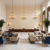BP11004.225.0 | Kravet - Hotel Lobby Visualization (AI-generated, may not be to scale. Verify pattern scale with product specifications.)