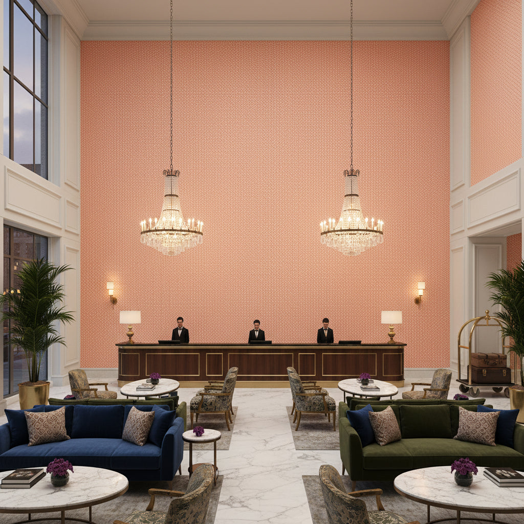 BP11004.450.0 | Kravet - Hotel Lobby Visualization (AI-generated, may not be to scale. Verify pattern scale with product specifications.)