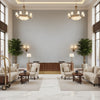 BP11004.680.0 | Kravet - Hotel Lobby Visualization (AI-generated, may not be to scale. Verify pattern scale with product specifications.)
