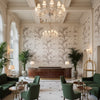 BR-79431.11.0 | Kravet - Hotel Lobby Visualization (AI-generated, may not be to scale. Verify pattern scale with product specifications.)