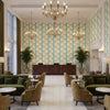 BR-79510.13.0 | Kravet - Hotel Lobby Visualization (AI-generated, may not be to scale. Verify pattern scale with product specifications.)