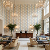 BR-79510.511.0 | Kravet - Hotel Lobby Visualization (AI-generated, may not be to scale. Verify pattern scale with product specifications.)