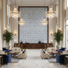 BR-79785.271.0 | Kravet - Hotel Lobby Visualization (AI-generated, may not be to scale. Verify pattern scale with product specifications.)