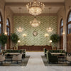 BR-79785.432.0 | Kravet - Hotel Lobby Visualization (AI-generated, may not be to scale. Verify pattern scale with product specifications.)
