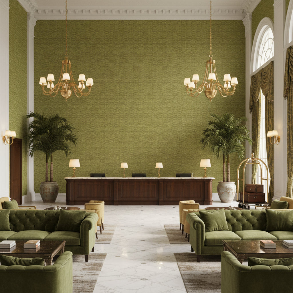 BR-800042.434.0 | Kravet - Hotel Lobby Visualization (AI-generated, may not be to scale. Verify pattern scale with product specifications.)