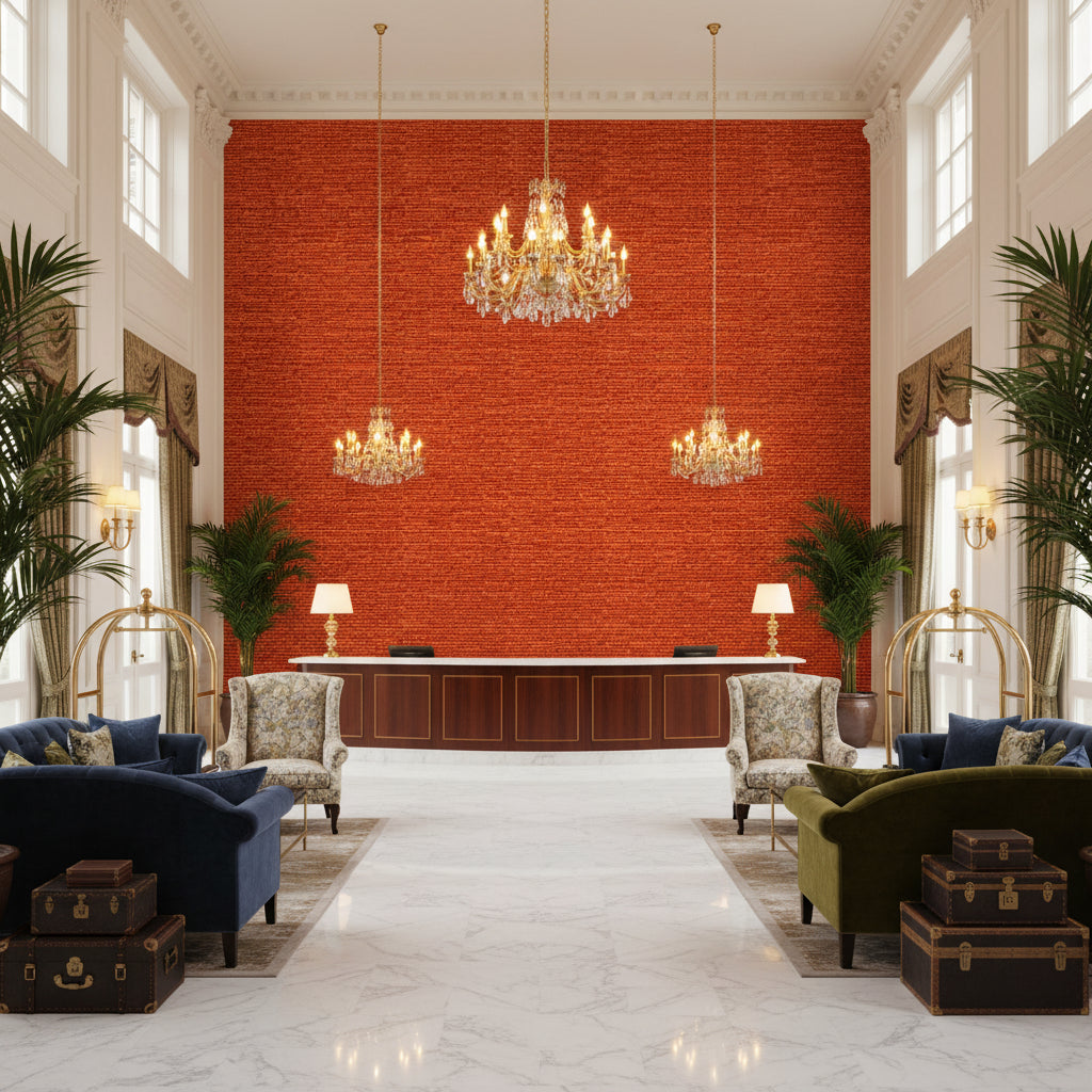 BR-800042.650.0 | Kravet - Hotel Lobby Visualization (AI-generated, may not be to scale. Verify pattern scale with product specifications.)