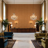 BR-800042.838.0 | Kravet - Hotel Lobby Visualization (AI-generated, may not be to scale. Verify pattern scale with product specifications.)