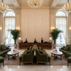 BR-81035.1.0 | Kravet - Hotel Lobby Visualization (AI-generated, may not be to scale. Verify pattern scale with product specifications.)
