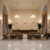 BR-81035.11.0 | Kravet - Hotel Lobby Visualization (AI-generated, may not be to scale. Verify pattern scale with product specifications.)