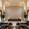 BR-81035.21.0 | Kravet - Hotel Lobby Visualization (AI-generated, may not be to scale. Verify pattern scale with product specifications.)