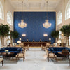 BR-81035.55.0 | Kravet - Hotel Lobby Visualization (AI-generated, may not be to scale. Verify pattern scale with product specifications.)