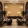 BR-81035.616.0 | Kravet - Hotel Lobby Visualization (AI-generated, may not be to scale. Verify pattern scale with product specifications.)