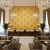 BR-81079.GGG.0 | Kravet - Hotel Lobby Visualization (AI-generated, may not be to scale. Verify pattern scale with product specifications.)