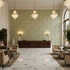 BR-81079.HH.0 | Kravet - Hotel Lobby Visualization (AI-generated, may not be to scale. Verify pattern scale with product specifications.)