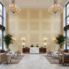 BR-81079.JJ.0 | Kravet - Hotel Lobby Visualization (AI-generated, may not be to scale. Verify pattern scale with product specifications.)