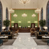 BR-81079.LLS.0 | Kravet - Hotel Lobby Visualization (AI-generated, may not be to scale. Verify pattern scale with product specifications.)