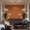 BR-81079.P.0 | Kravet - Hotel Lobby Visualization (AI-generated, may not be to scale. Verify pattern scale with product specifications.)