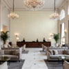 BR-81079.Z.0 | Kravet - Hotel Lobby Visualization (AI-generated, may not be to scale. Verify pattern scale with product specifications.)