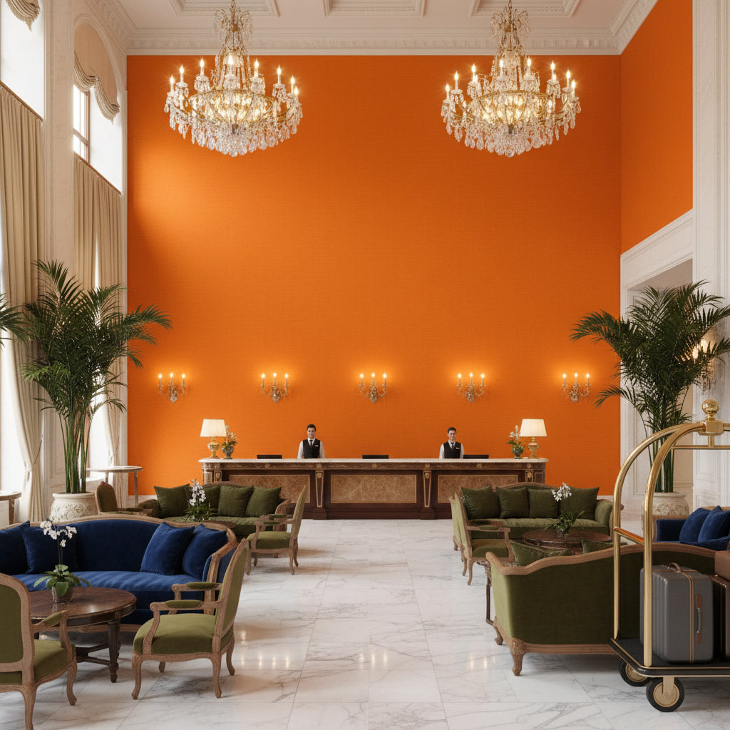 BR-81081.BBA.0 | Kravet - Hotel Lobby Visualization (AI-generated, may not be to scale. Verify pattern scale with product specifications.)