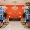 BR-81081.II.0 | Kravet - Hotel Lobby Visualization (AI-generated, may not be to scale. Verify pattern scale with product specifications.)