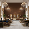 BR-81081.T.0 | Kravet - Hotel Lobby Visualization (AI-generated, may not be to scale. Verify pattern scale with product specifications.)