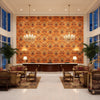 BR-81081.VVV.0 | Kravet - Hotel Lobby Visualization (AI-generated, may not be to scale. Verify pattern scale with product specifications.)