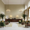 BR-89149.11.0 | Kravet - Hotel Lobby Visualization (AI-generated, may not be to scale. Verify pattern scale with product specifications.)