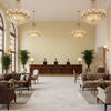 BR-89778.006.0 | Kravet - Hotel Lobby Visualization (AI-generated, may not be to scale. Verify pattern scale with product specifications.)
