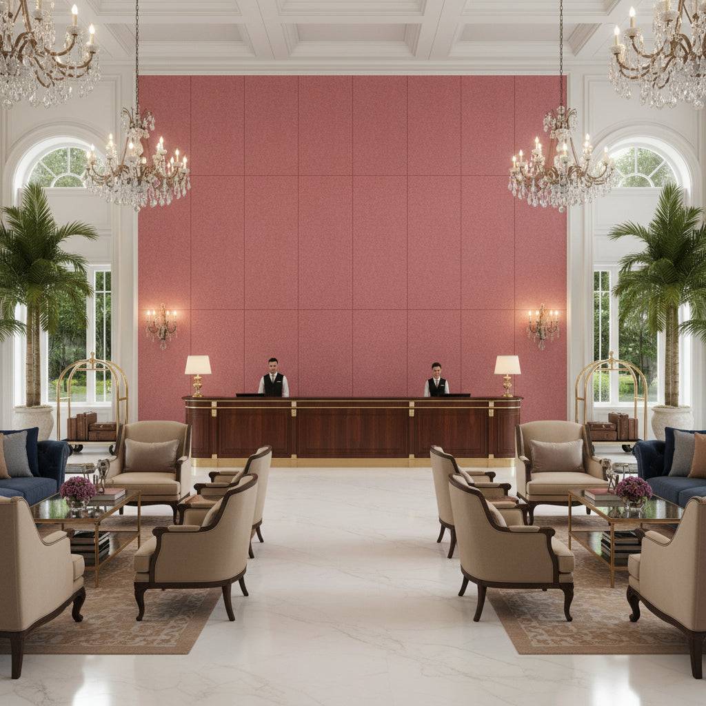 BR-89778.701.0 | Kravet - Hotel Lobby Visualization (AI-generated, may not be to scale. Verify pattern scale with product specifications.)